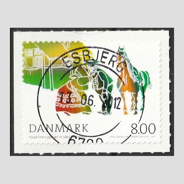 FRIMRKER DANMARK | 2012 - AFA 1713 - H.C. Andersens eventyr - 8,00 Kr. flerfarvet - Pragt Stemplet