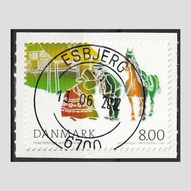 FRIMRKER DANMARK | 2012 - AFA 1713a - H.C. Andersens eventyr - 8,00 Kr. flerfarvet - Pragt Stemplet
