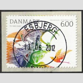 FRIM�RKER DANMARK | 2012 - AFA 1712 - H.C. Andersens eventyr - 6,00 Kr. flerfarvet - Pragt Stemplet 