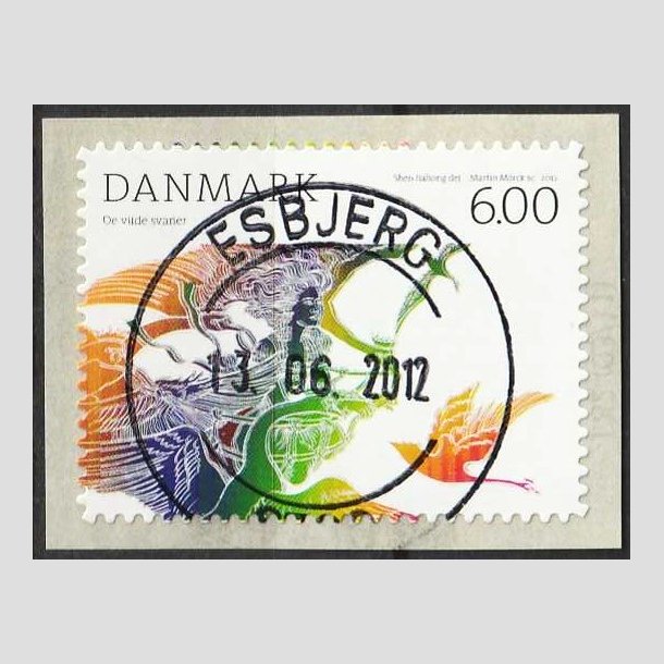FRIMRKER DANMARK | 2012 - AFA 1712 - H.C. Andersens eventyr - 6,00 Kr. flerfarvet - Pragt Stemplet 