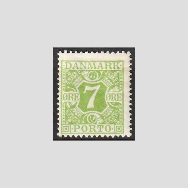 FRIMRKER DANMARK | 1926-27 - AFA 17 - 7 re lysgrn - Ubrugt