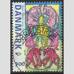FRIM�RKER DANMARK | 2006 - AFA 1461 - Mystiske v�sener - 7,00 Kr. - Pragt Stemplet Br�dstrup