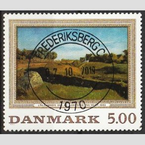 FRIMRKER DANMARK | 1992 - AFA 1032 - Maleriserie 5. - 5,00 Kr. J. Th. Lundbye - Pragt Stemplet 