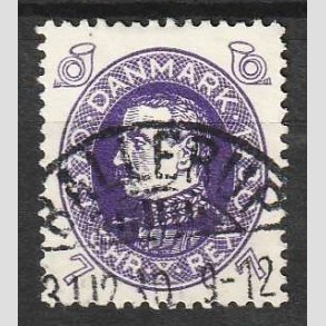 FRIMRKER DANMARK | 1930 - AFA 187 - Chr. X 60 r 7 re violet - Lux Stemplet Ballerup