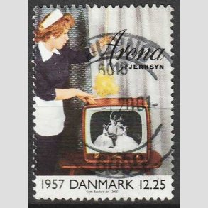 FRIMRKER DANMARK | 2000 - AFA 1260 - 1900-tallet. Serie 3. - 12,25 Kr. Kommunikation - Stemplet