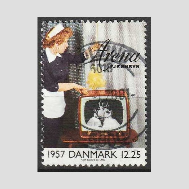 FRIMRKER DANMARK | 2000 - AFA 1260 - 1900-tallet. Serie 3. - 12,25 Kr. Kommunikation - Stemplet