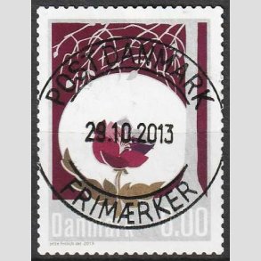 FRIM�RKER DANMARK | 2013 - AFA 1756 - Vinterstemning - 6,00 Kr. flerfarvet - Pragt Stemplet