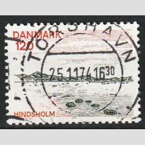 FRIM�RKER DANMARK | 1974 - AFA 570 - Fyn - 120 �re flerfarvet - Pragt Stemplet Torshavn