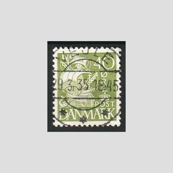 FRIMRKER DANMARK | 1933 - AFA 208 - Karavel 40 re grn Type I - Lux Stemplet Vejle