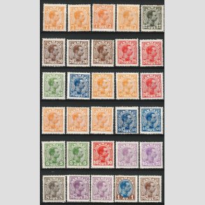 FRIMRKER DANMARK | lot Chr. X vrdier diverse - Ubrugt