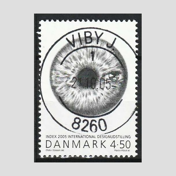 FRIMRKER DANMARK | 2005 - AFA 1443 - INDEX:2005 - 4,50 Kr. flerfarvet - Pragt Stemplet