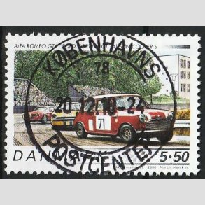 FRIM�RKER DANMARK | 2006 - AFA 1471 - Klassiske racerbiler - 5,50 Kr. Mini Cooper - Pragt Stemplet 