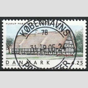 FRIM�RKER DANMARK | 2005 - AFA 1417 - Danske boliger - 4,25 Kr. Hjarup Pr�steg�rd - Pragt Stemplet