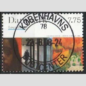 FRIM�RKER DANMARK | 2008 - AFA 1540 - Kunstmuseet Louisiana - 7,75 Kr. - Lux stemplet