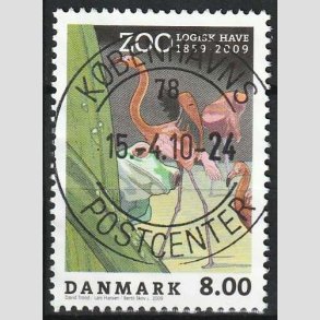 FRIM�RKER DANMARK | 2009 - AFA 1580 - Zoologisk Have - 8,00 Kr. flerfarvet - Lux Stemplet