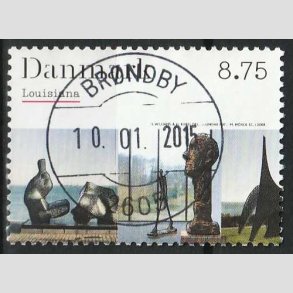 FRIM�RKER DANMARK | 2008 - AFA 1541 - Kunstmuseet Louisiana - 8,75 Kr. flerfarvet - Pragt Stemplet 