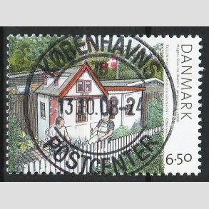 FRIM�RKER DANMARK | 2008 - AFA 1549 - Kolonihaver - 6,50 Kr. flerfarvet - Pragt Stemplet 