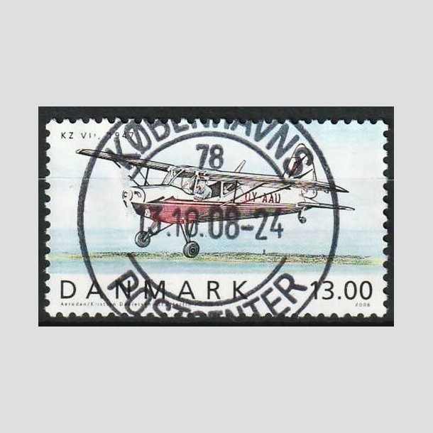 FRIMRKER DANMARK | 2006 - AFA 1481 - Ellehammer - 13,00 Kr. flerfarvet - Pragt Stemplet 