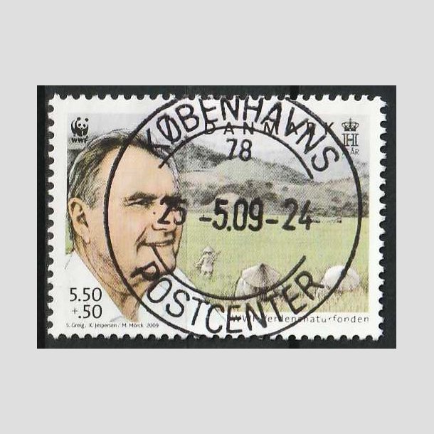FRIMRKER DANMARK | 2009 - AFA 1570 - WWF - 5,50 + 0,50 Kr. flerfarvet - Pragt Stemplet 