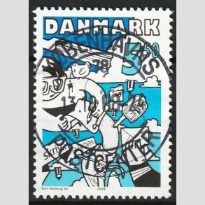 FRIM�RKER DANMARK | 2008 - AFA 1546 - Europam�rke - 5,50 Kr. flerfarvet - Pragt Stemplet