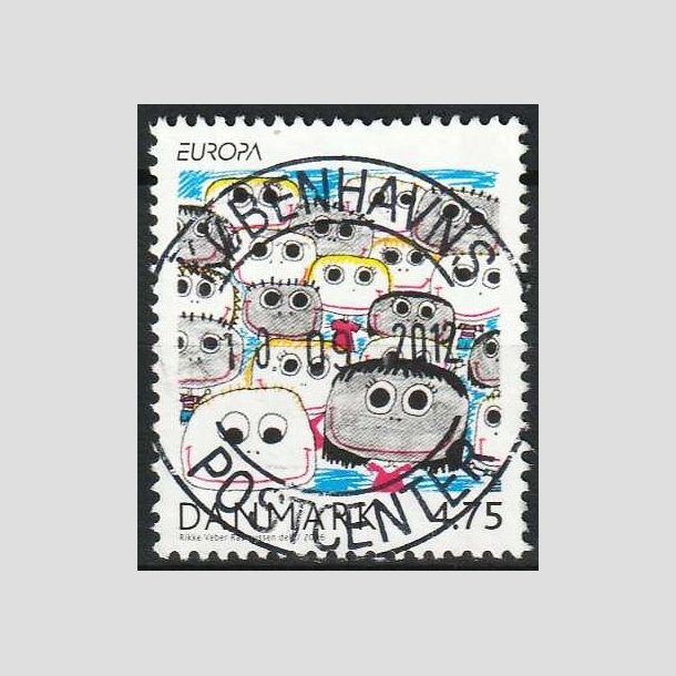 FRIMRKER DANMARK | 2006 - AFA 1482 - Europamrker brn/unge - 4,75 Kr. - Pragt Stemplet 