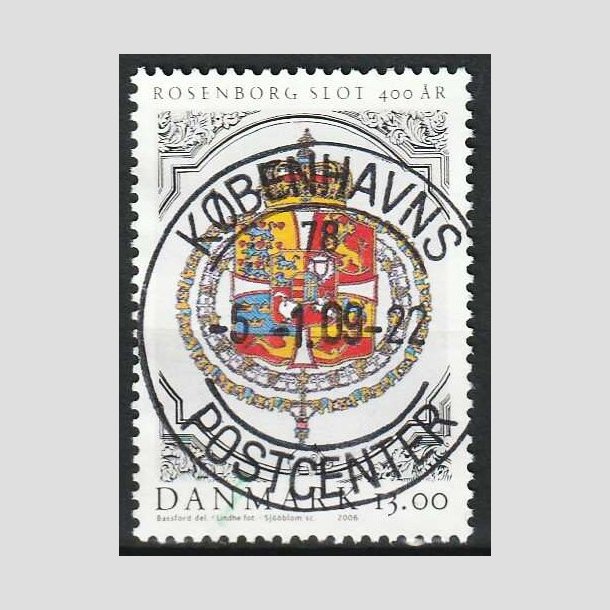 FRIMRKER DANMARK | 2006 - AFA 1465 - Rosenborg Slot 400 r. - 13,00 Kr. - Pragt Stemplet 