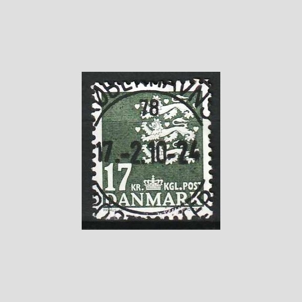 FRIMRKER DANMARK | 2006 - AFA 1454 - Lille Rigsvben - 17,00 Kr. mrkgrn - Lux Stemplet 