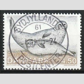 FRIM�RKER DANMARK | 2005 - AFA 1451 - S�ler i Danmark - 4,50 Kr. sp�ttet s�l - Pragt Stemplet 