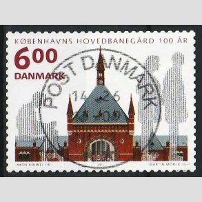 FRIM�RKER DANMARK | 2011 - AFA 1675 - KBH Hovedbaneg�rd 100 �r - 6,00 Kr. - Pragt Stemplet