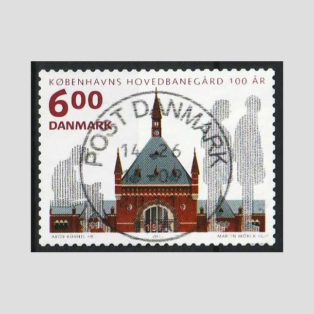 FRIMRKER DANMARK | 2011 - AFA 1675 - KBH Hovedbanegrd 100 r - 6,00 Kr. - Pragt Stemplet