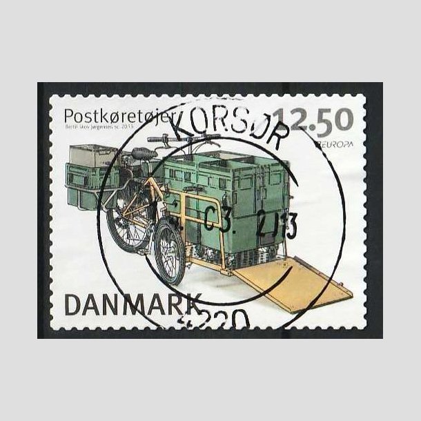 FRIMRKER DANMARK | 2013 - AFA 1741 - Postkretjer - 12,50 Kr. flerfarvet - Pragt Stemplet Korsr