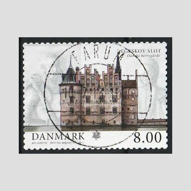 FRIMRKER DANMARK | 2013 - AFA 1738 - Danske herregrde II - 8,00 kr. Egeskov slot - Lux Stemplet