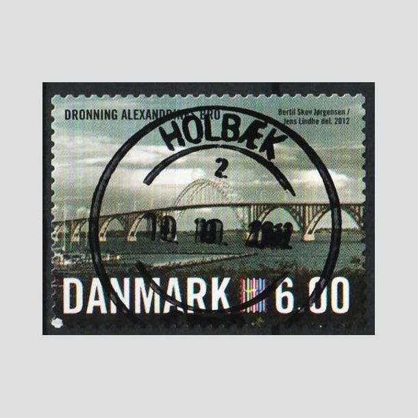 FRIMRKER DANMARK | 2012 - AFA 1689 - Nordia 2012 - 6,00 Kr. flerfarvet - Lux Stemplet Holbk