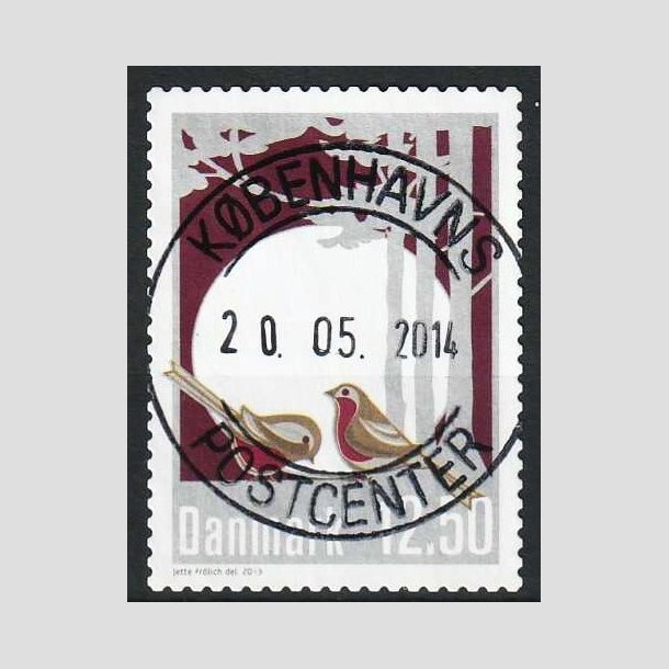 FRIMRKER DANMARK | 2013 - AFA 1758 - Vinterstemning - 12,50 Kr. flerfarvet - Pragt Stemplet