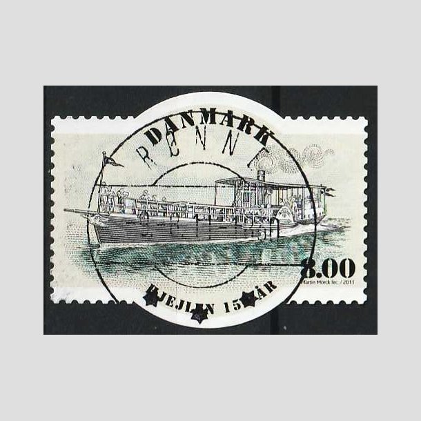 FRIMRKER DANMARK | 2011 - AFA 1670 - Hjuldamperen Hjejlen 150 r. - 8,00 Kr. - Lux Stemplet