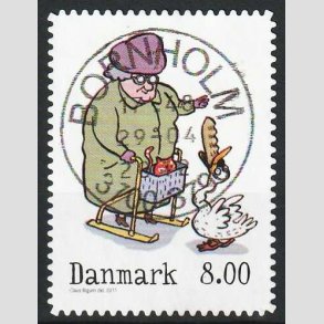 FRIM�RKER DANMARK | 2011 - AFA 1683a - Vintereventyr - 8,00 Kr. flerfarvet - Pragt Stemplet 