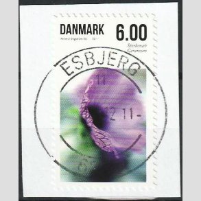 FRIM�RKER DANMARK | 2011 - AFA 1664A - Sommerens blomster - 6,00 Kr. flerfarvet - Pragt Stemplet