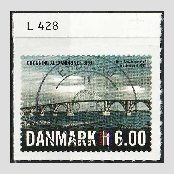 FRIMRKER DANMARK | 2012 - AFA 1689 - Nordia 2012 - 6,00 Kr. flerfarvet - Pragt Stemplet Esbjerg