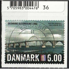 FRIM�RKER DANMARK | 2012 - AFA 1689 - Nordia 2012 - 6,00 Kr. flerfarvet - Pragt Stemplet Esbjerg