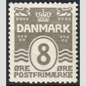 FRIM�RKER DANMARK | 1921-22 - AFA 123 - B�lgelinie 8 �re gr� - Postfrisk