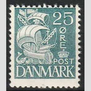 FRIMRKER DANMARK | 1933 - AFA 205 - Karavel 25 re bl Type I - Ubrugt