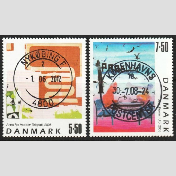 FRIMRKER DANMARK | 2005 - AFA 1439+41 - Frimrkekunst 8. - 5,50 + 7,50 Kr. - Pragt Stemplet