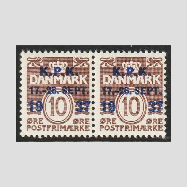 FRIMRKER DANMARK | 1937 - AFA 243 - K.P.K i par - Postfrisk