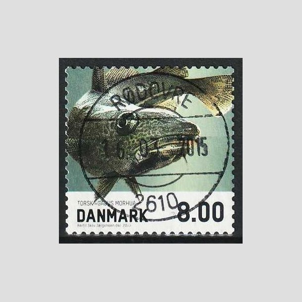 FRIM�RKER DANMARK | 2013 - AFA 1727 - Fisk - 8,00 Kr. torsk - Lux Stemplet