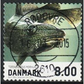 FRIM�RKER DANMARK | 2013 - AFA 1727 - Fisk - 8,00 Kr. torsk - Lux Stemplet