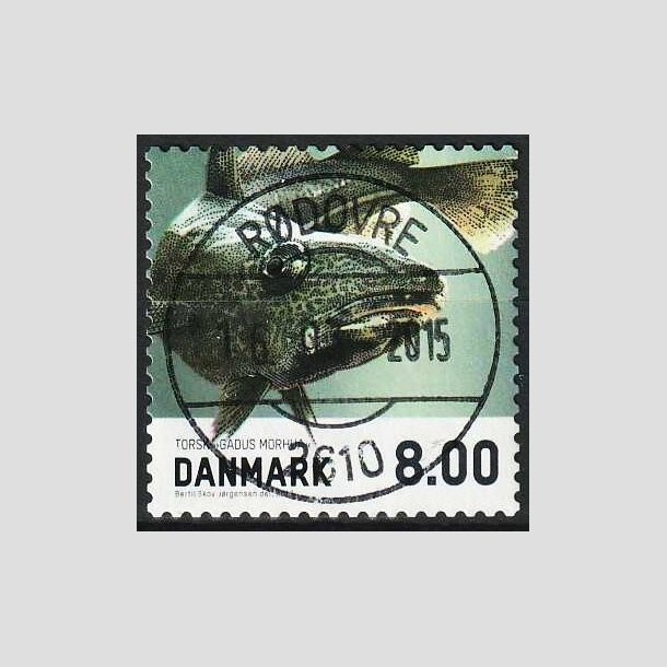 FRIM�RKER DANMARK | 2013 - AFA 1727 - Fisk - 8,00 Kr. torsk - Lux Stemplet