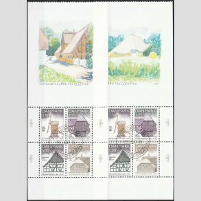 FRIM�RKER DANMARK | 1997 - AFA 1143A+43B - Frilandsmuseet 100 �r. - Miniark+vignet- Pragt Stemplet