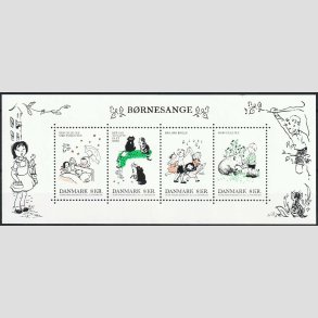 FRIMRKER DANMARK | 2016 - AFA 1866A - Brnesange - 32,00 Kr. miniark - Postfrisk