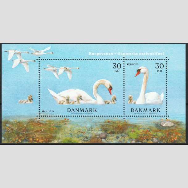 FRIMRKER DANMARK | 2019 - AFA 1972A - Knopsvane - 60,00 Kr. miniark - Postfrisk
