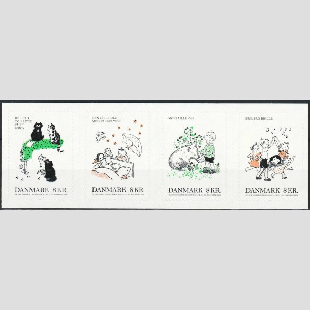 FRIMRKER DANMARK | 2016 - AFA 1862-65 - Brnesange - Komplet st i 4-stribe - Postfrisk